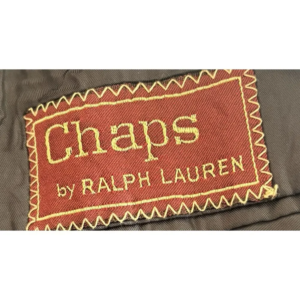 VTG Chaps Ralph Lauren Men’s Navy Blazer USA Union Made Wool Preppy Classic